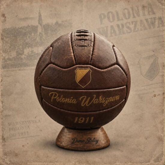 Piłka retro z podstawką