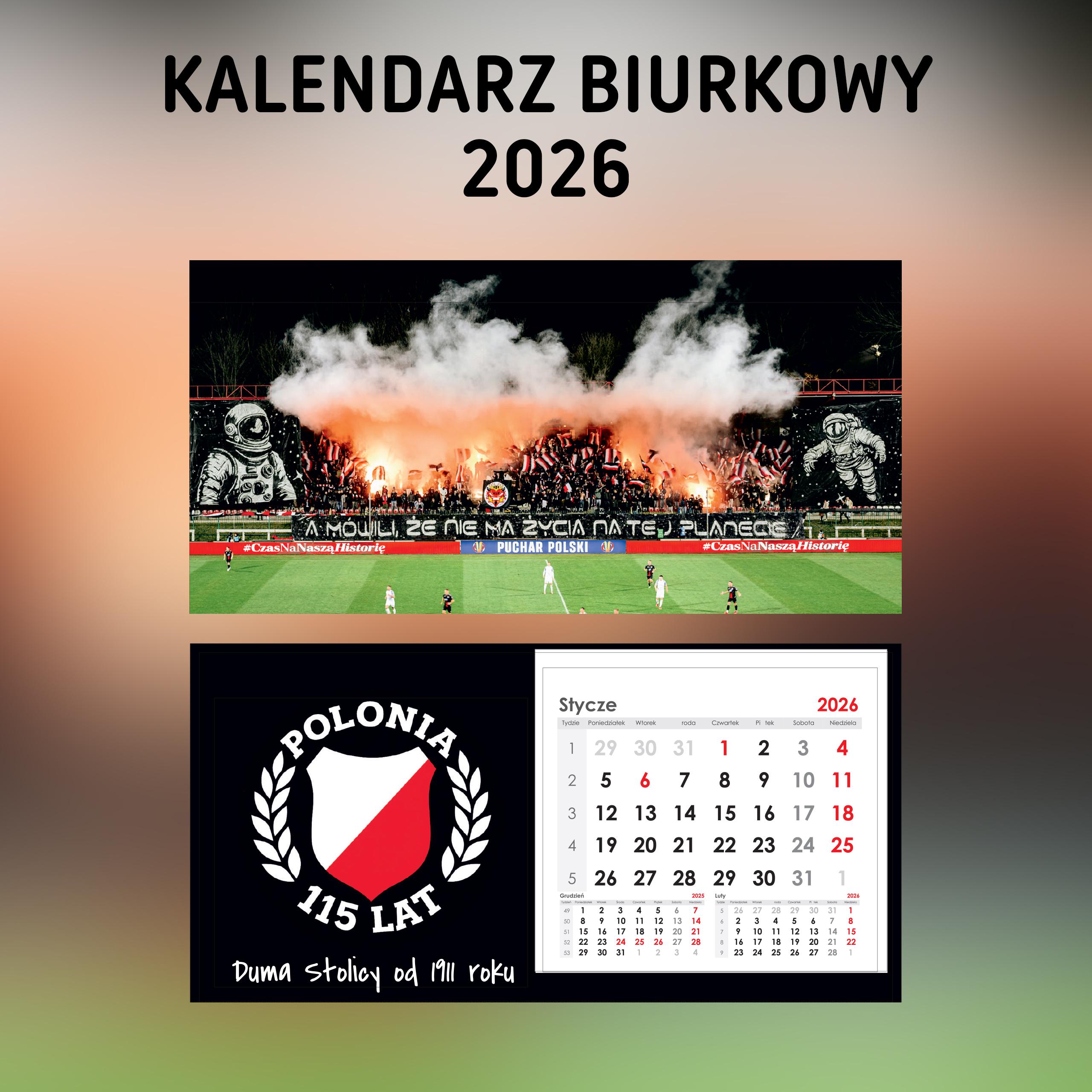 Kalendarz biurkowy na rok 2026