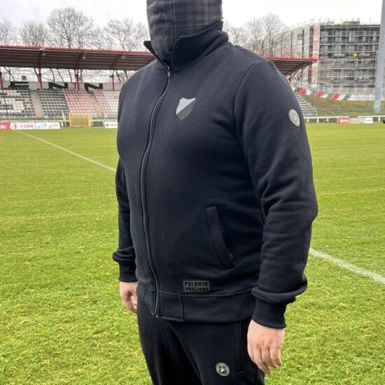 BLUZA ZE STÓJKĄ NA SUWAK MONO HERB PREMIUM