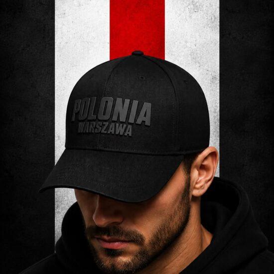 Czapka z daszkiem Polonia Warszawa gumowy napis