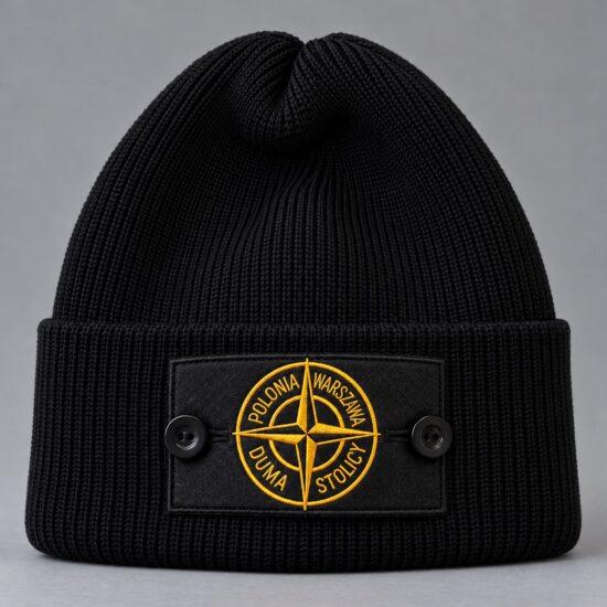 Czapka zimowa z patką Stone Island Polonia Warszawa